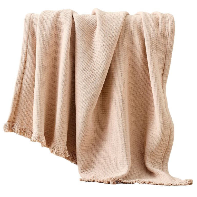 blush throw blanket