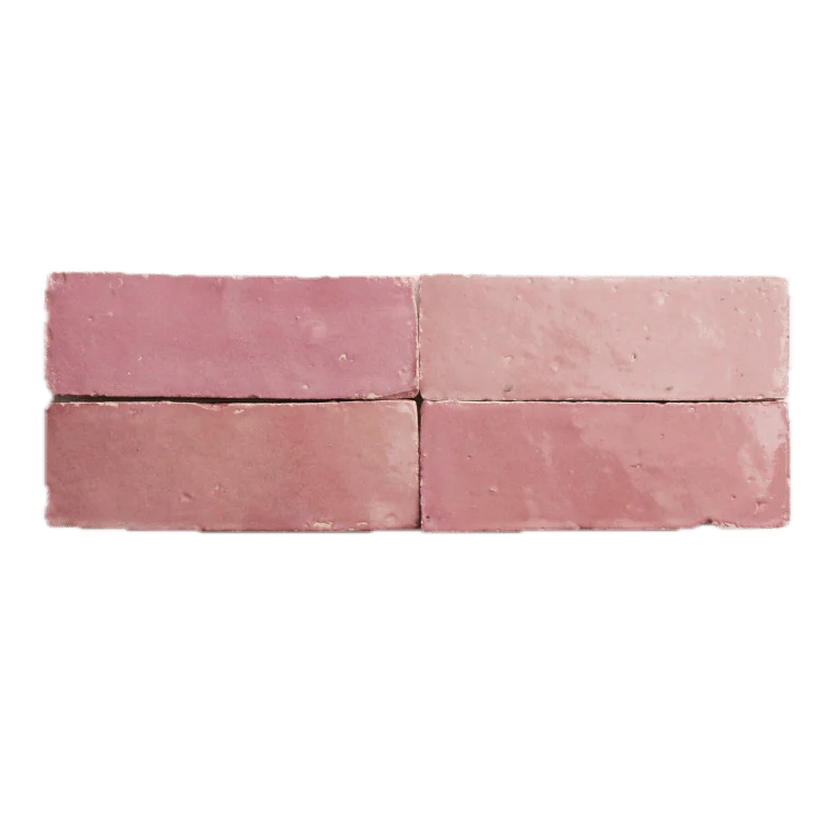 rose zellige subway tile