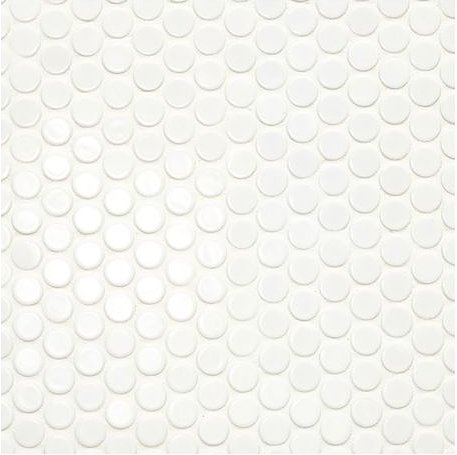 white penny tile