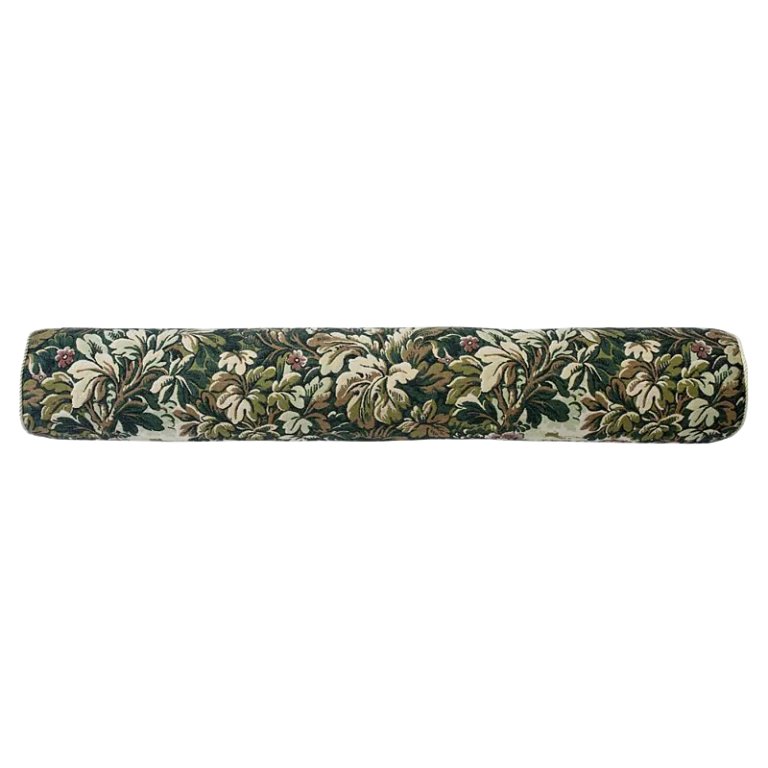 green botanical lumbar pillow