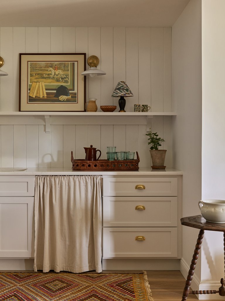 white kitchenette