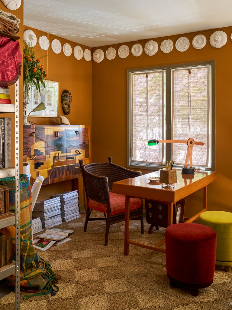 office with jute floor