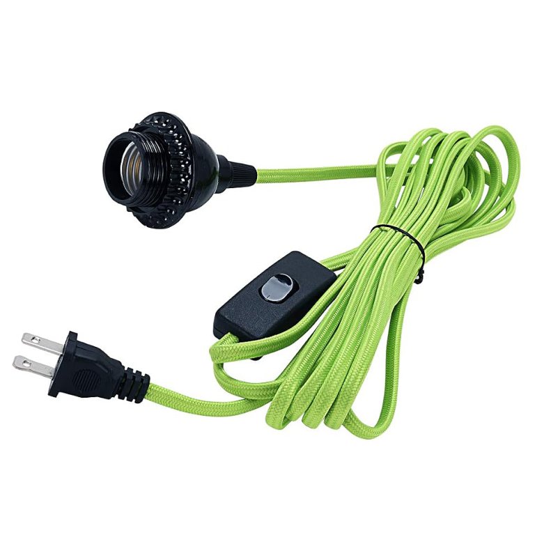 green pendant cord