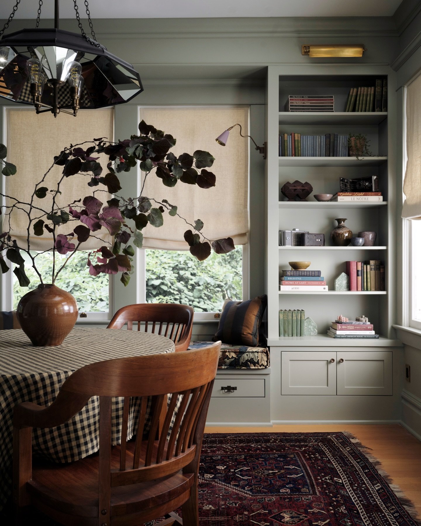 gray dining room