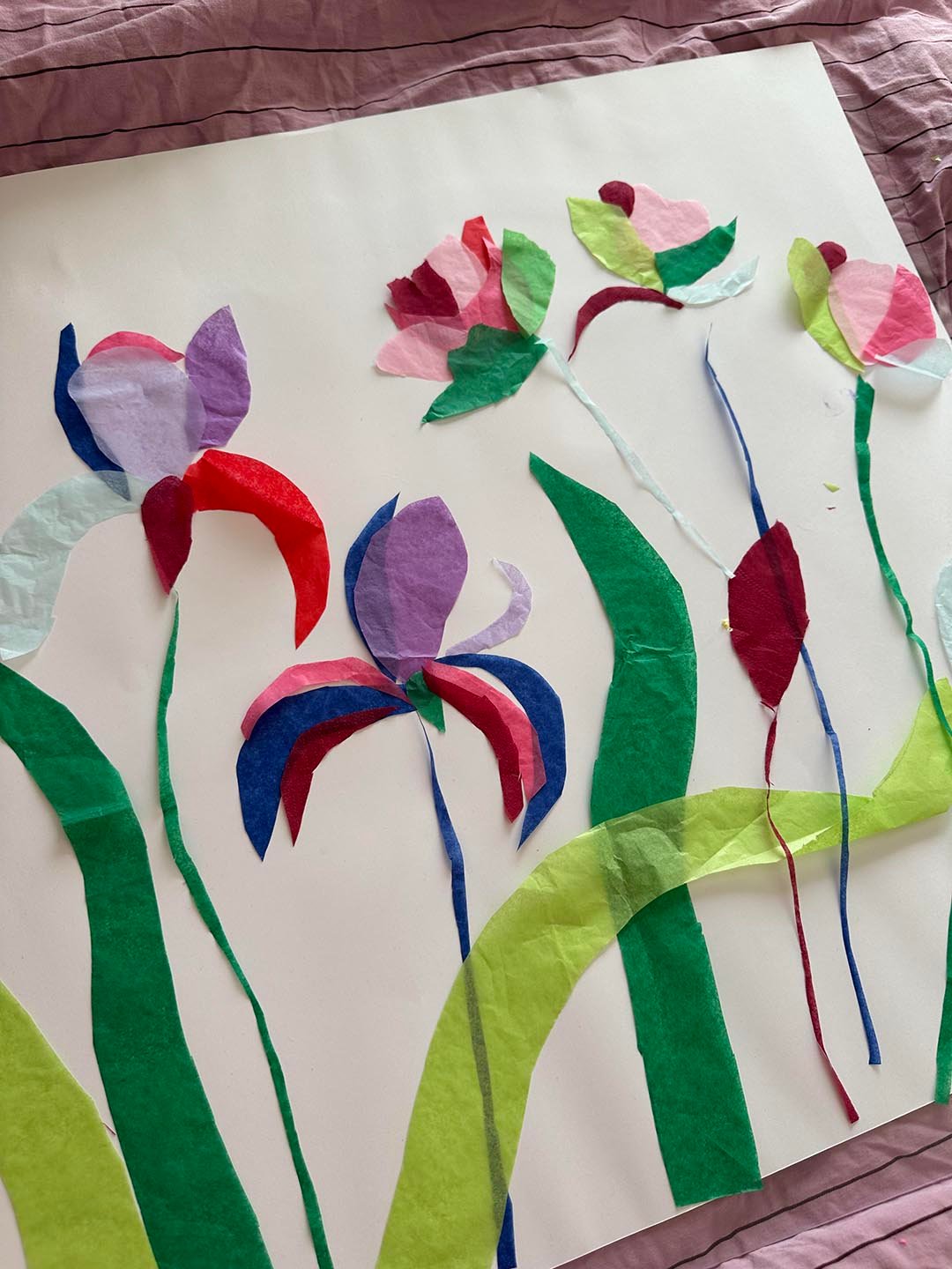 tissue paper flowers
