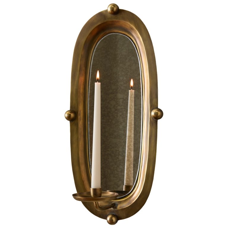 brass candle sconce