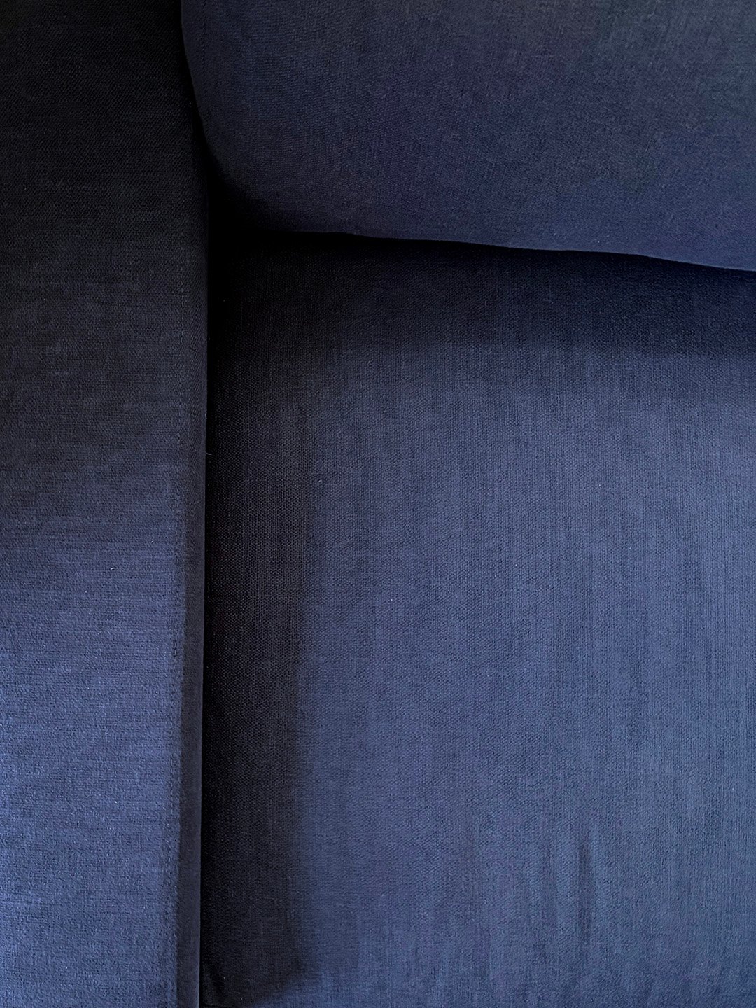 blue fabric sofa cushions