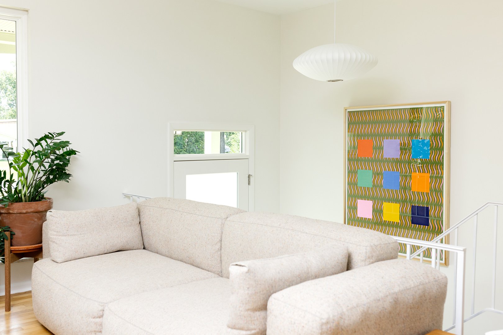 living room over split level entry