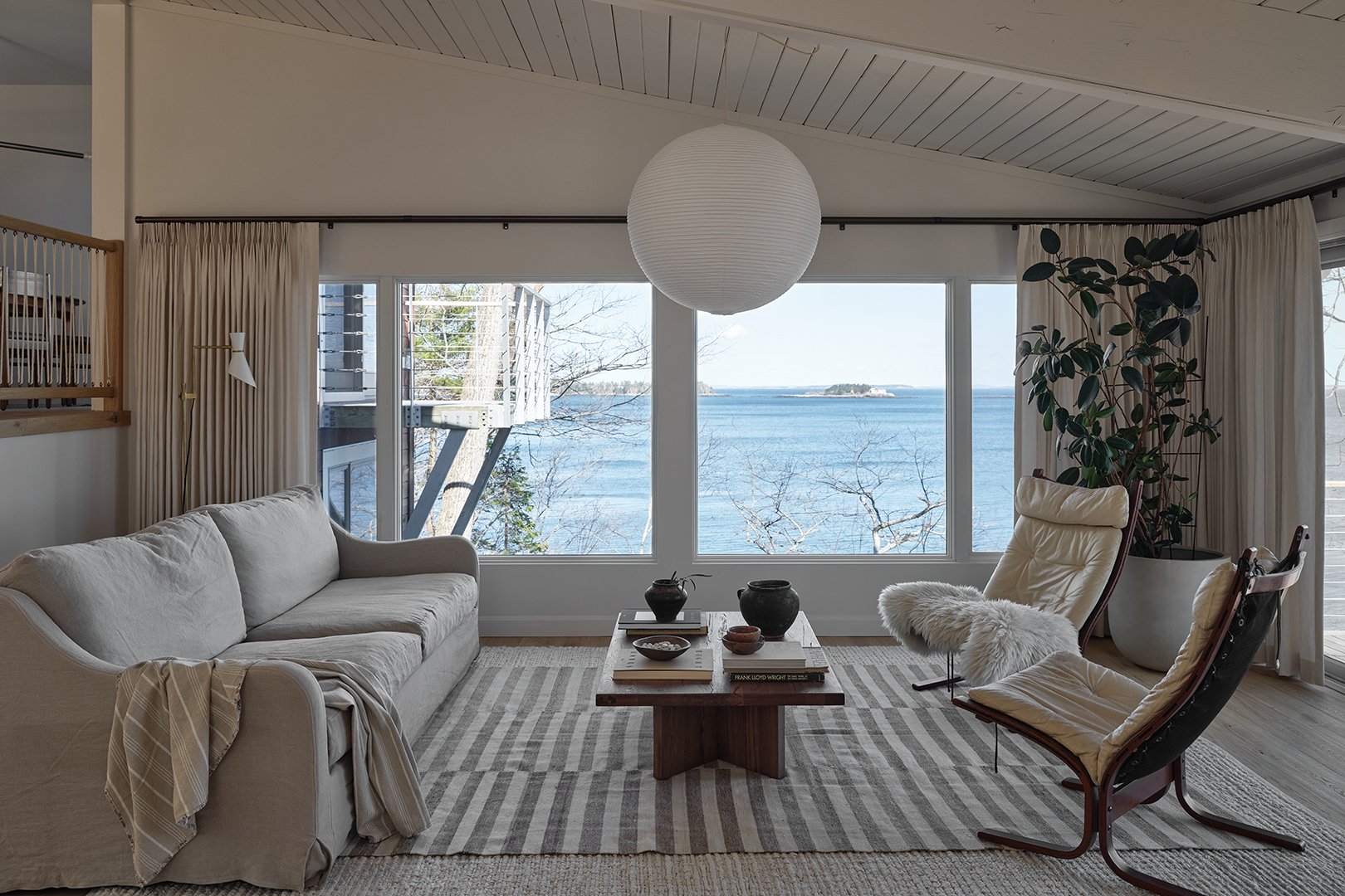 cozy seaside living room