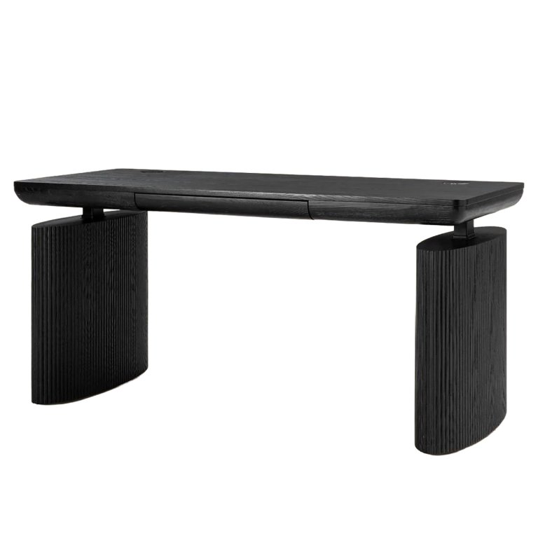 black desk