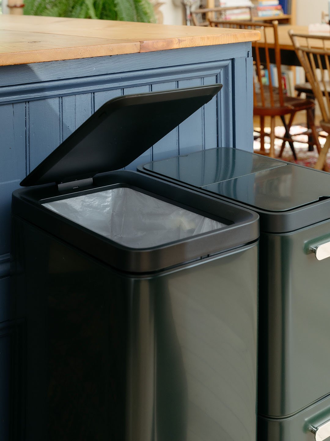 trash cans