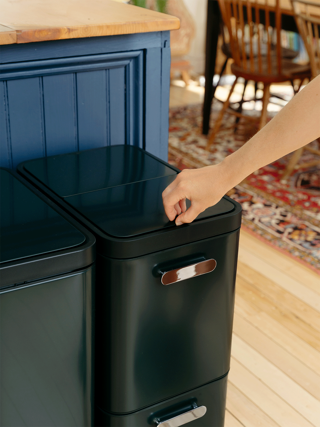 trash cans