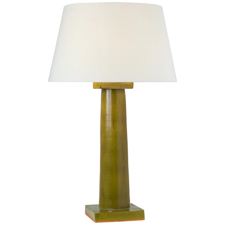 green ceramic lamp