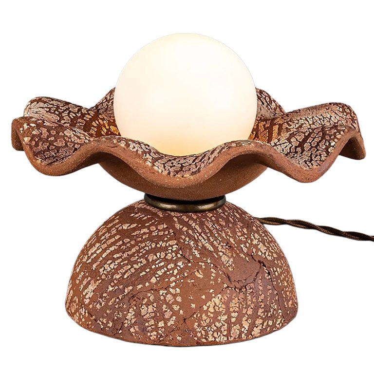 sculptural shell lamp