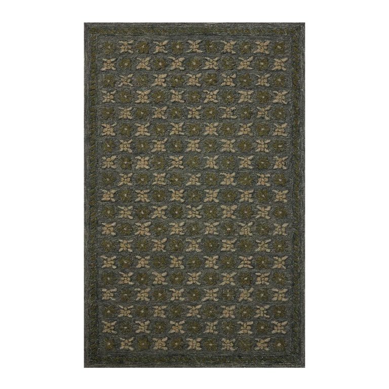 green rug