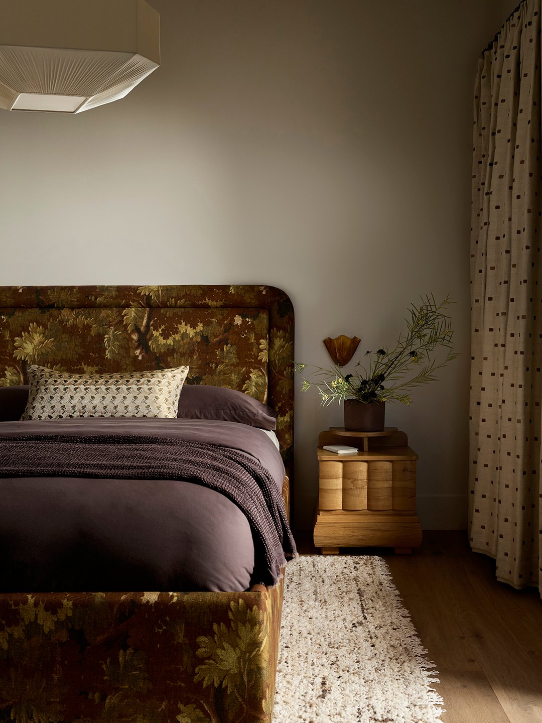 floral headboard