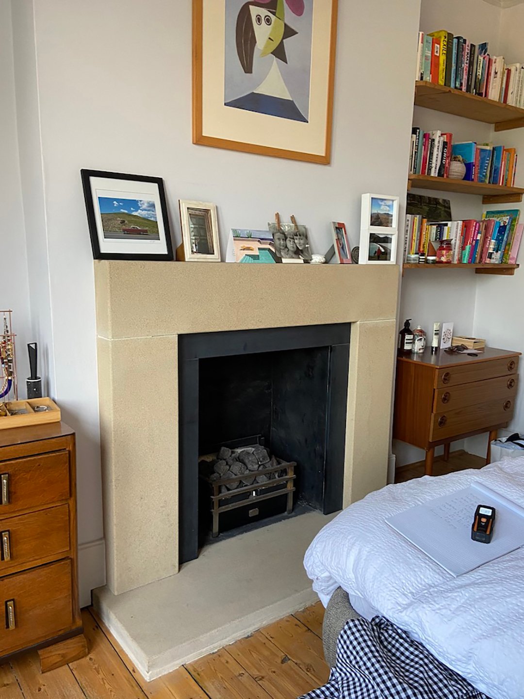 bedroom fireplace