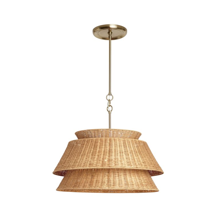 rattan pendant