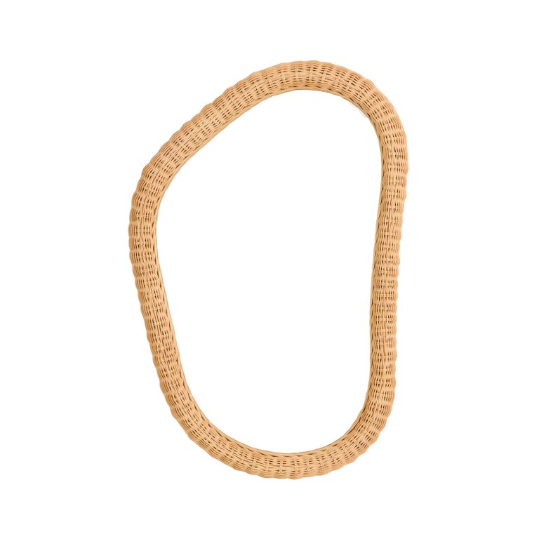 rattan mirror