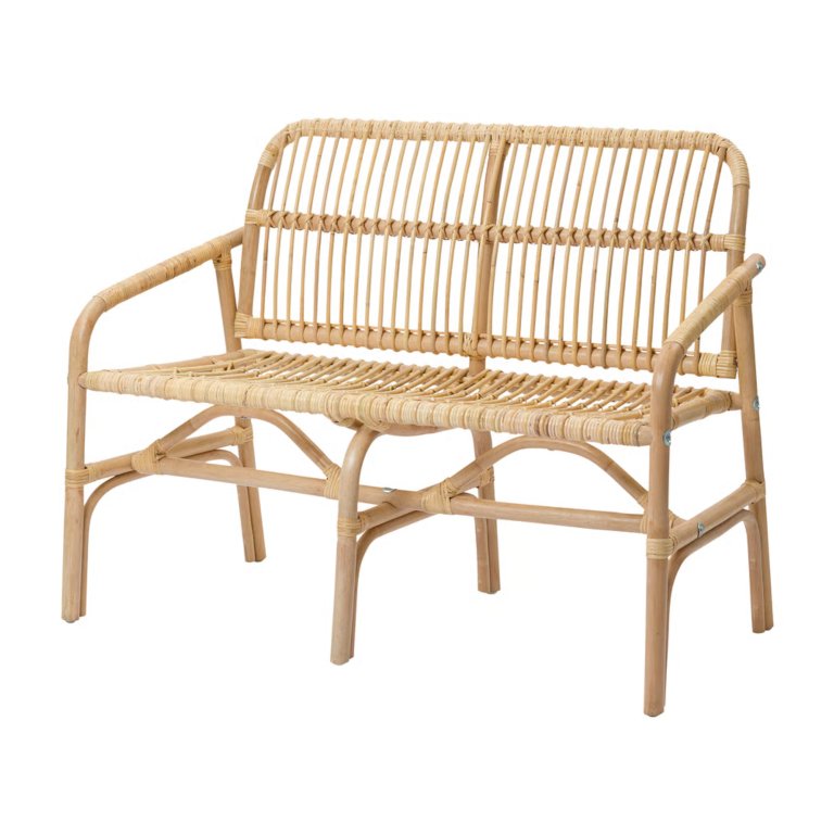 rattan bench