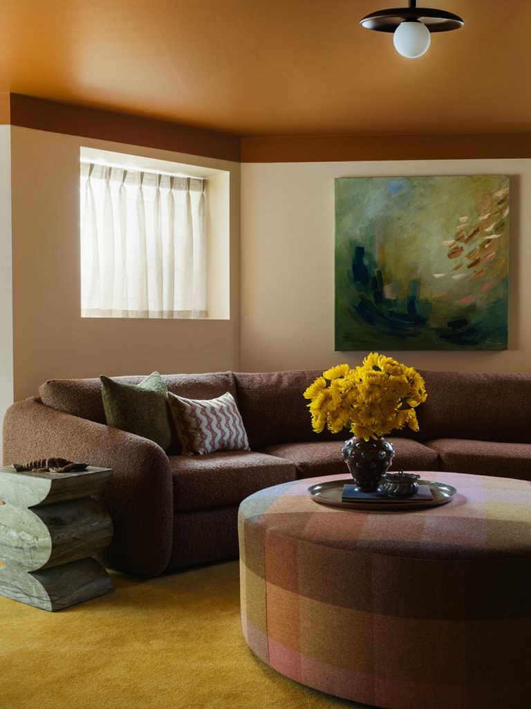 brown sofa