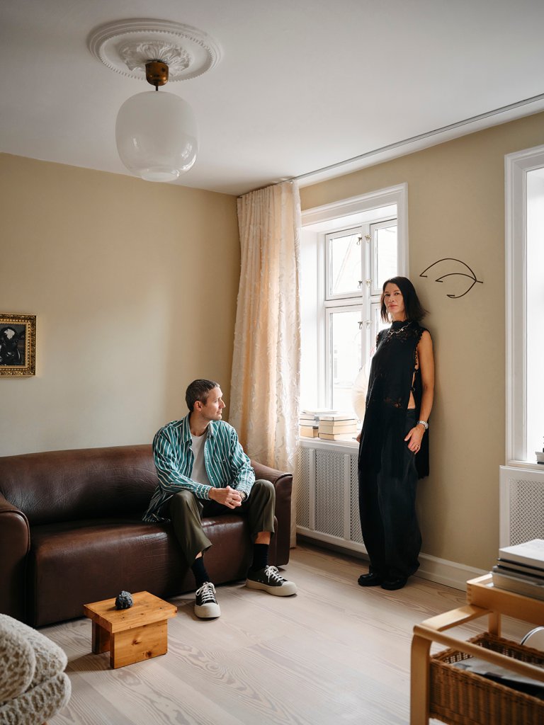 couple sitting in living room