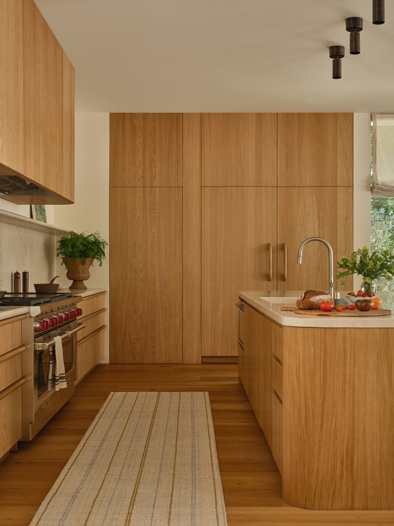 wood clad kitchen
