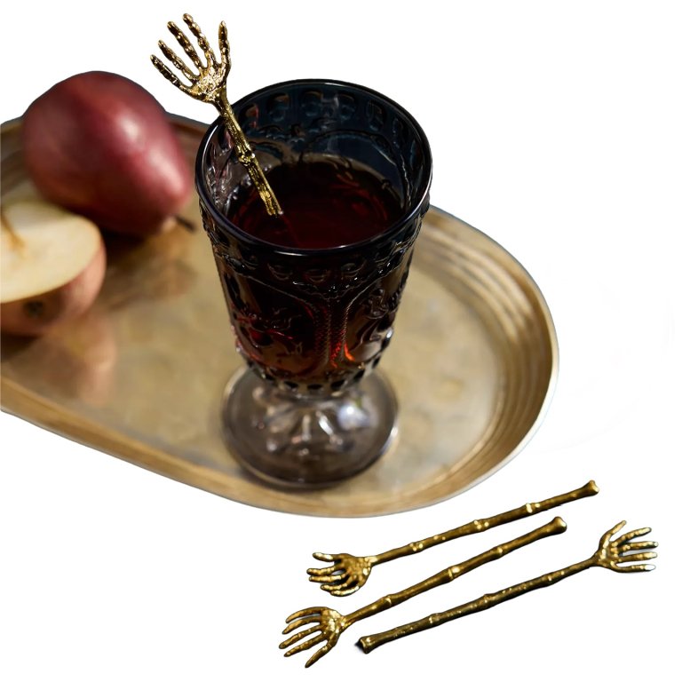 skeleton cocktail stirrers