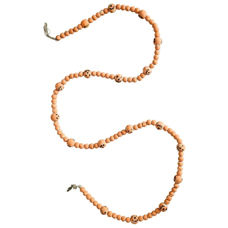 wood pumpkin beads