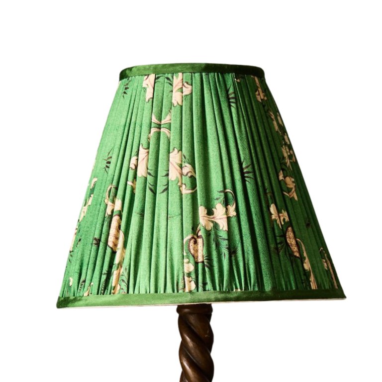 floral green lampshade