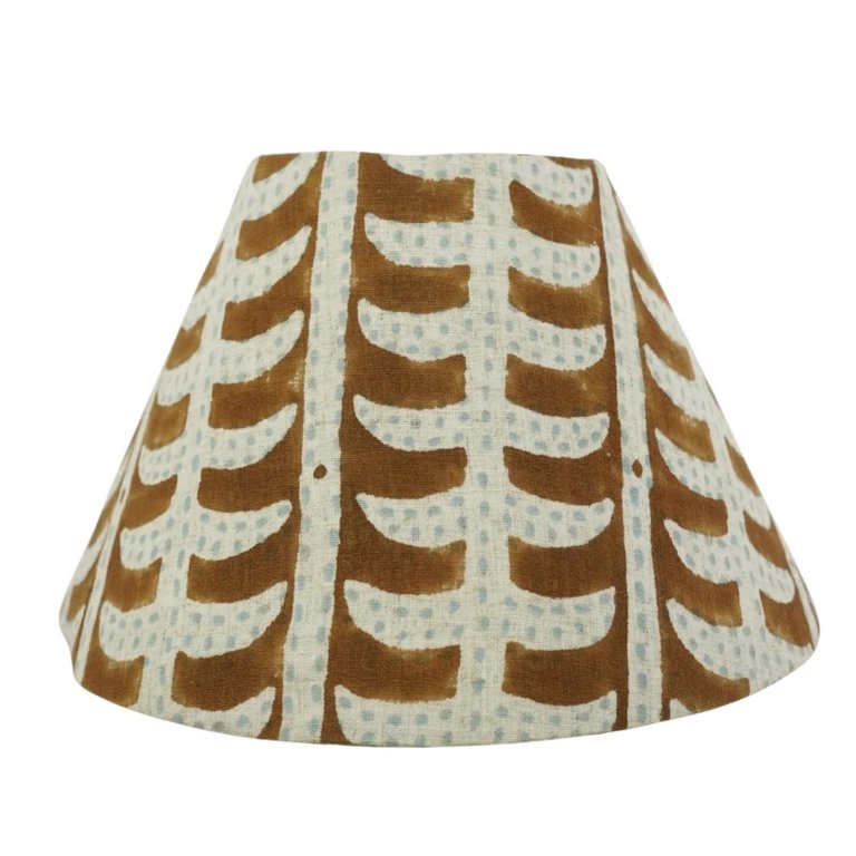 blockprint lampshade