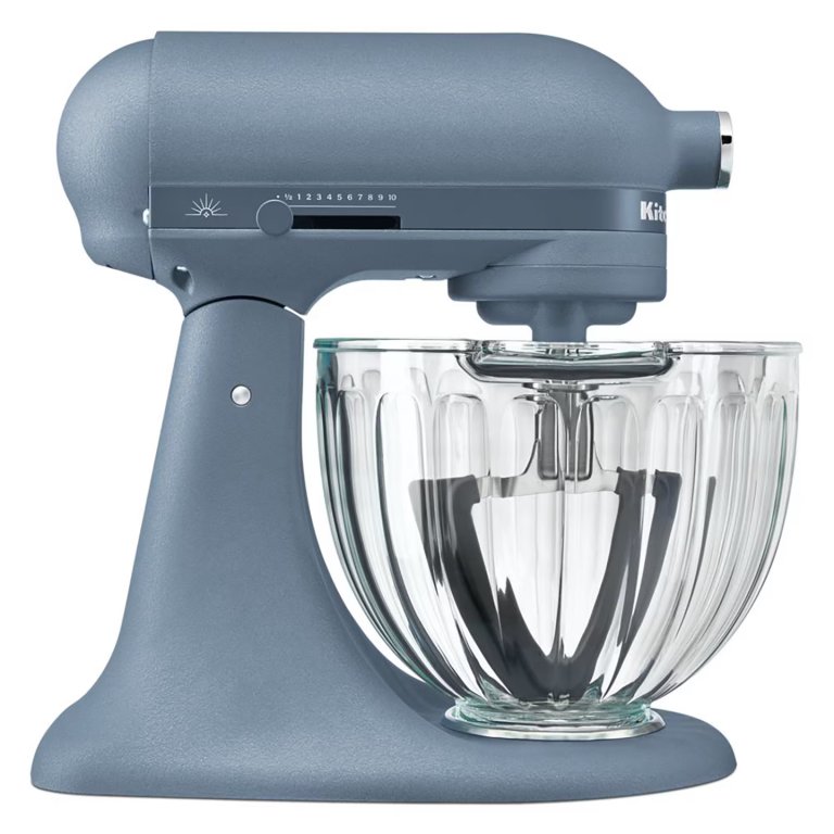 blue stand mixer