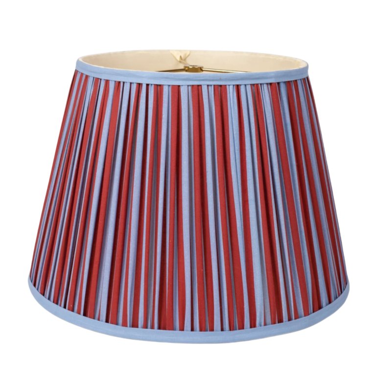 striped lampshade