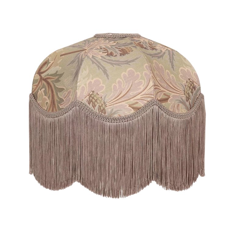 fringed lampshade