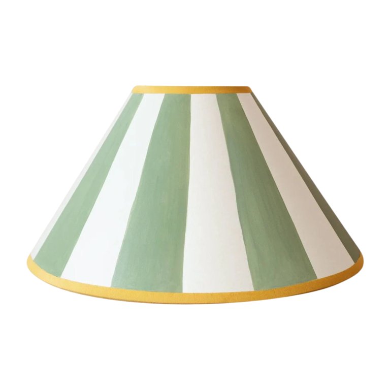 striped lampshade