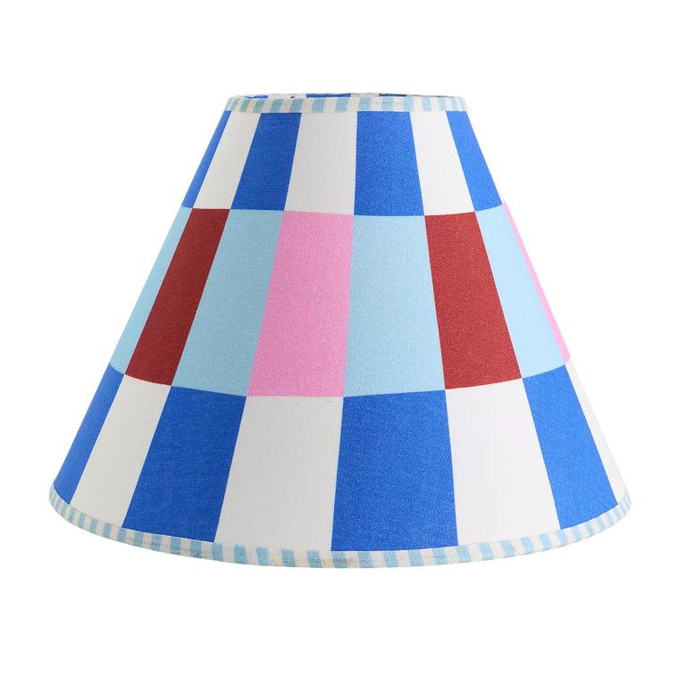 checkered lampshade