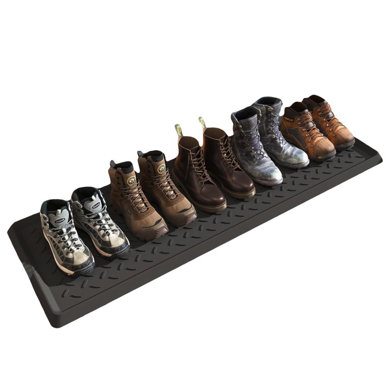 boot tray holding 5 pairs of boots