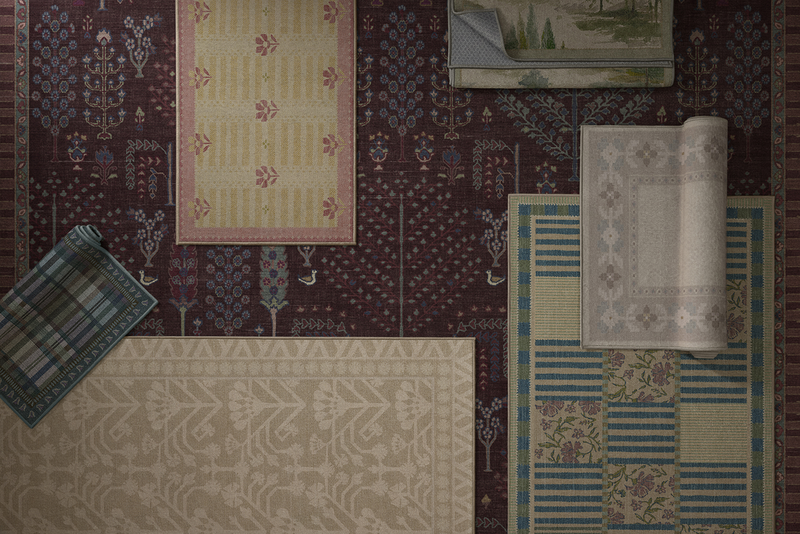 array of rugs