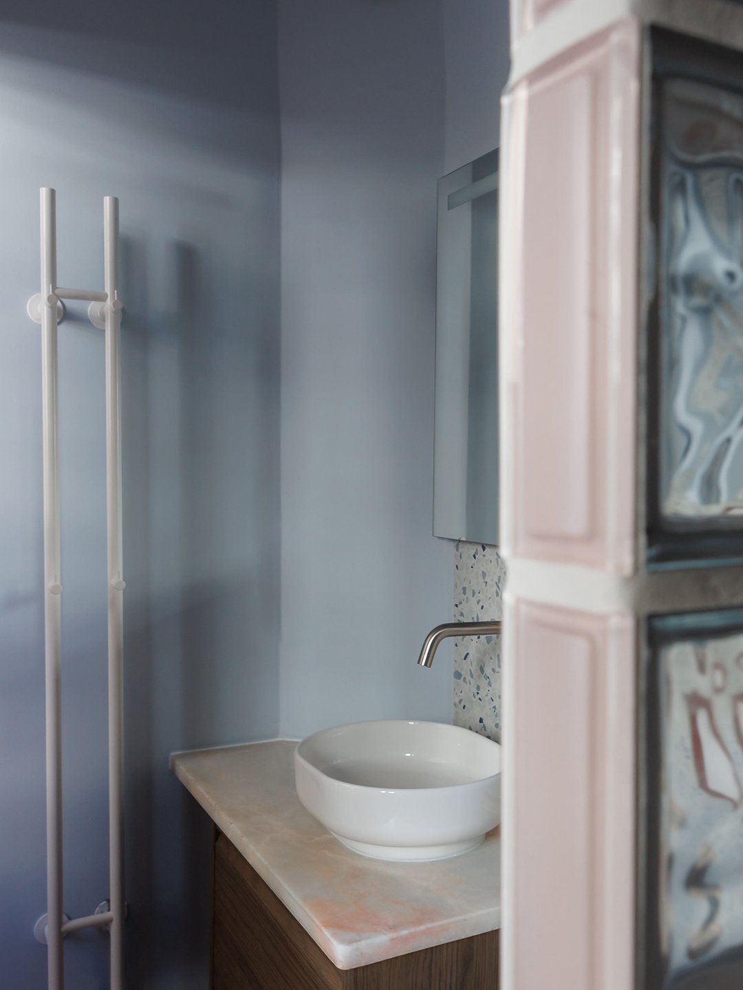 blue bathroom