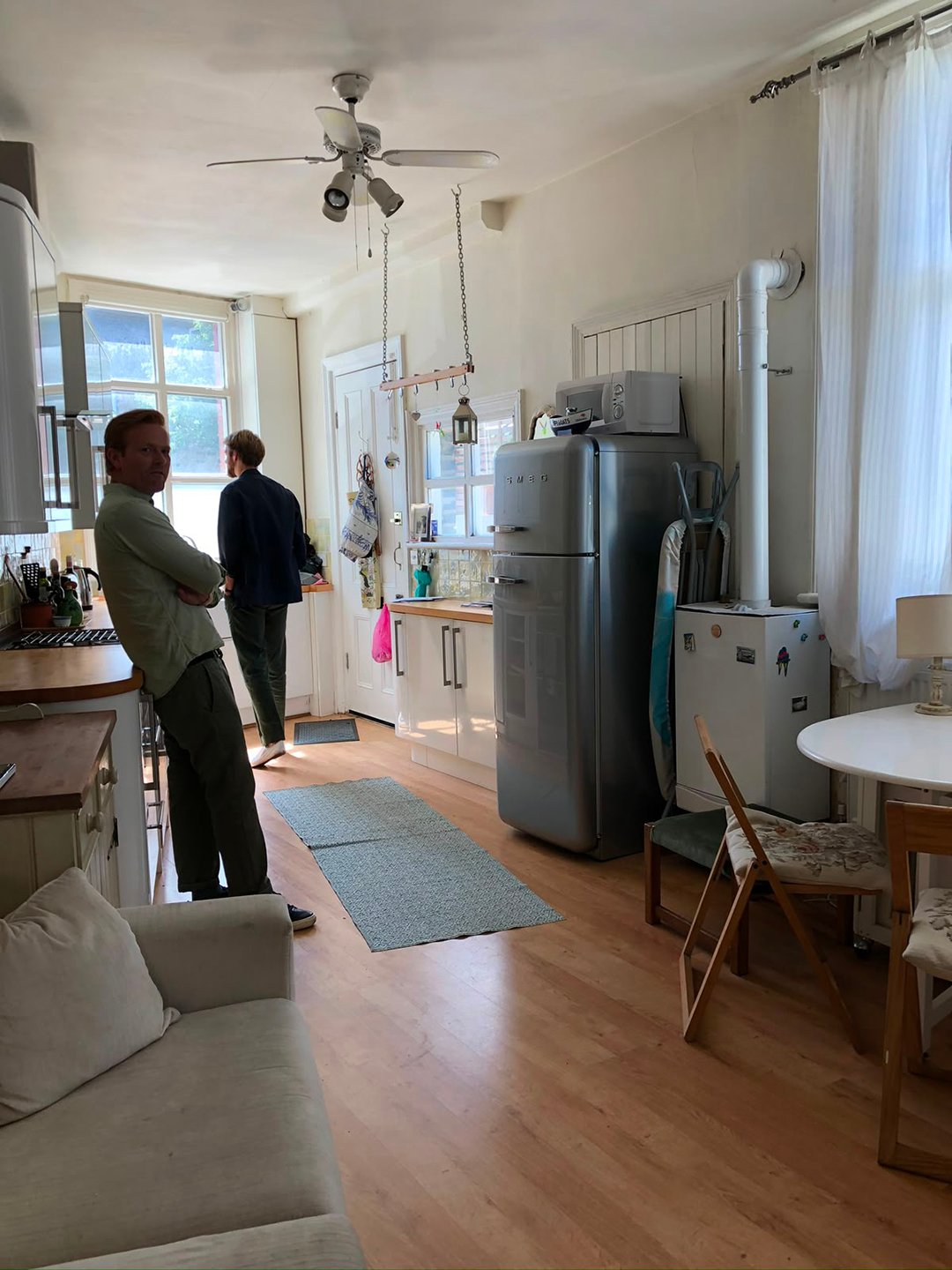 narrow kitchen