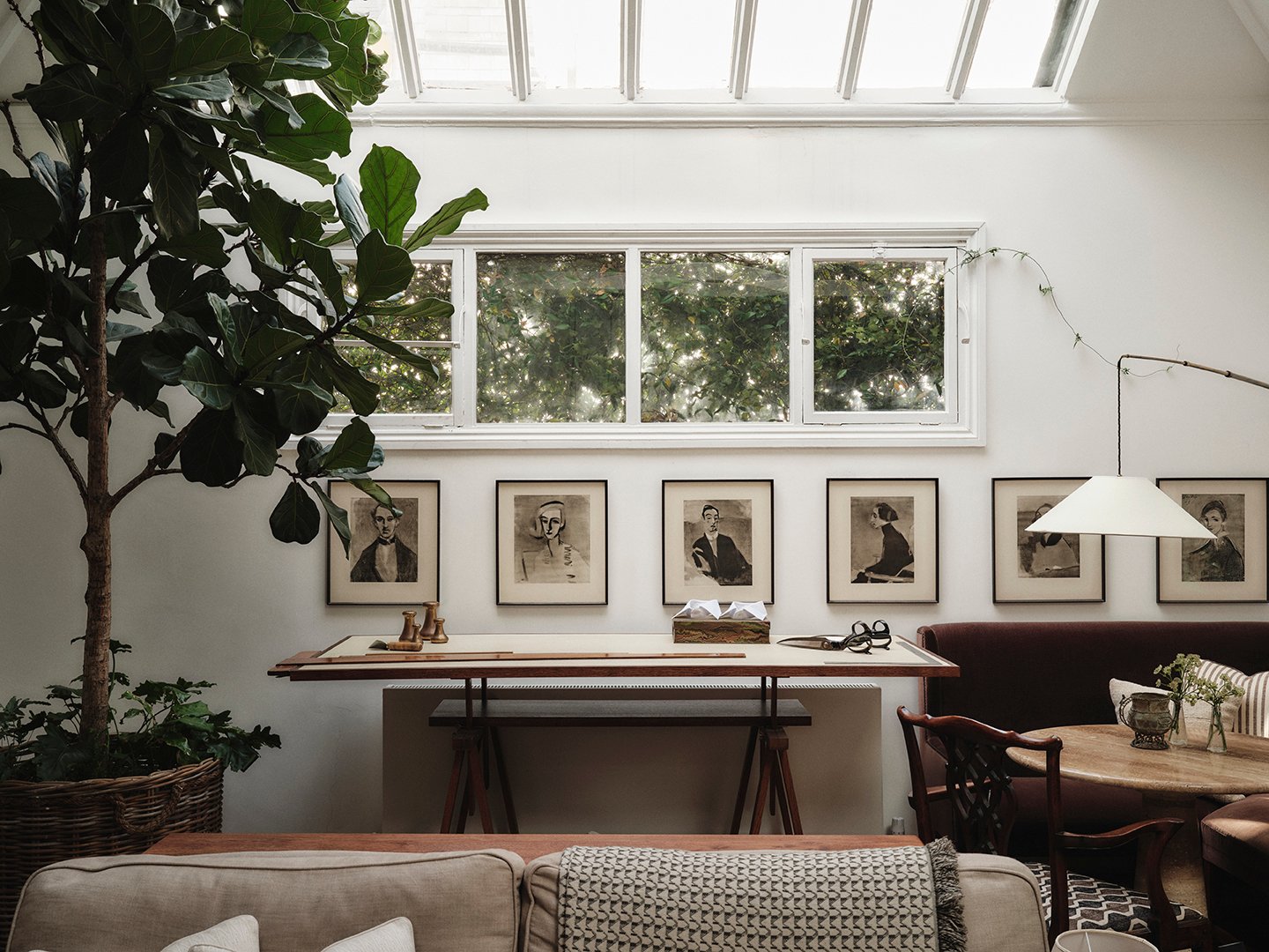 window over dining nook