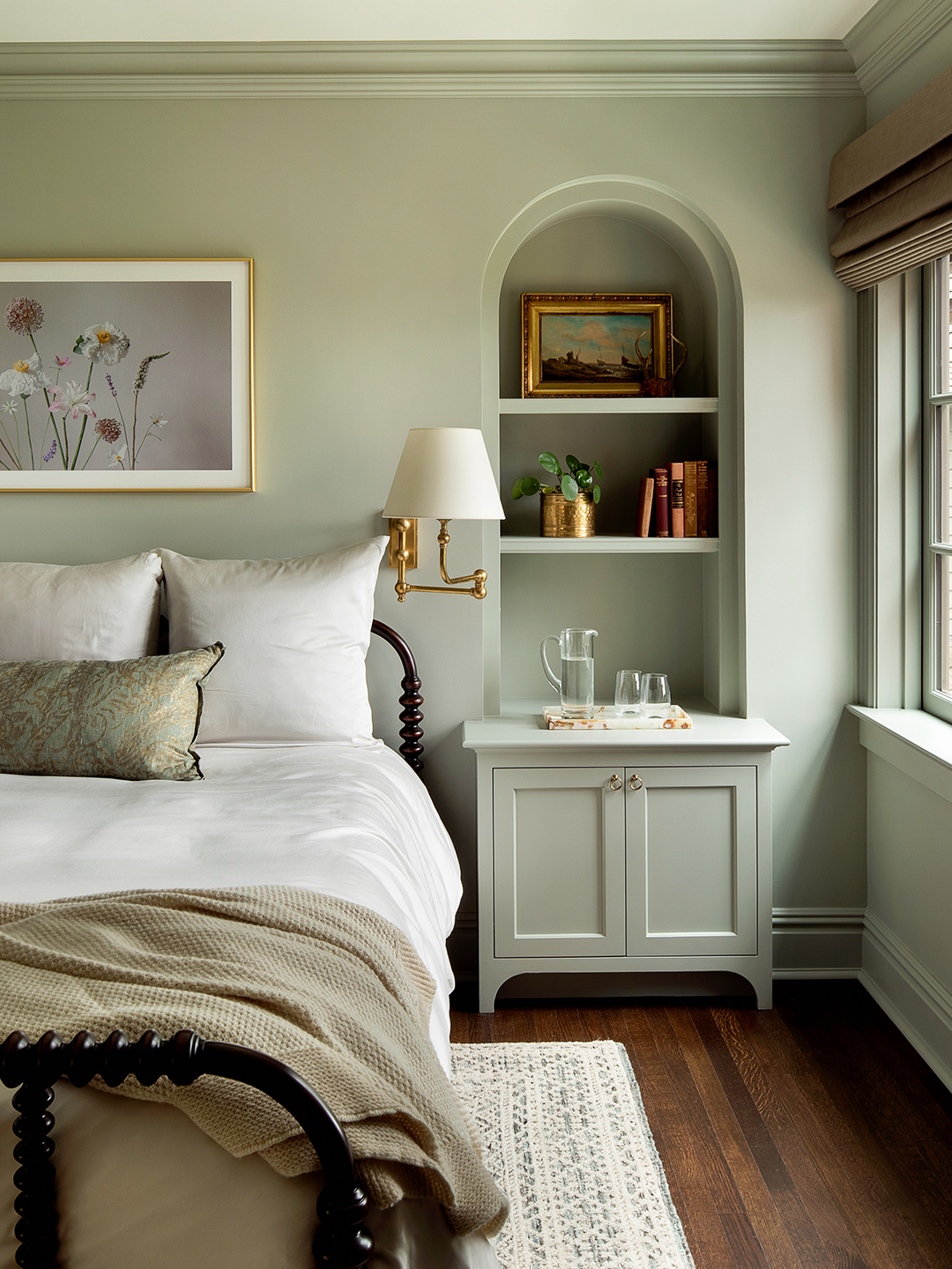 light sage bedroom