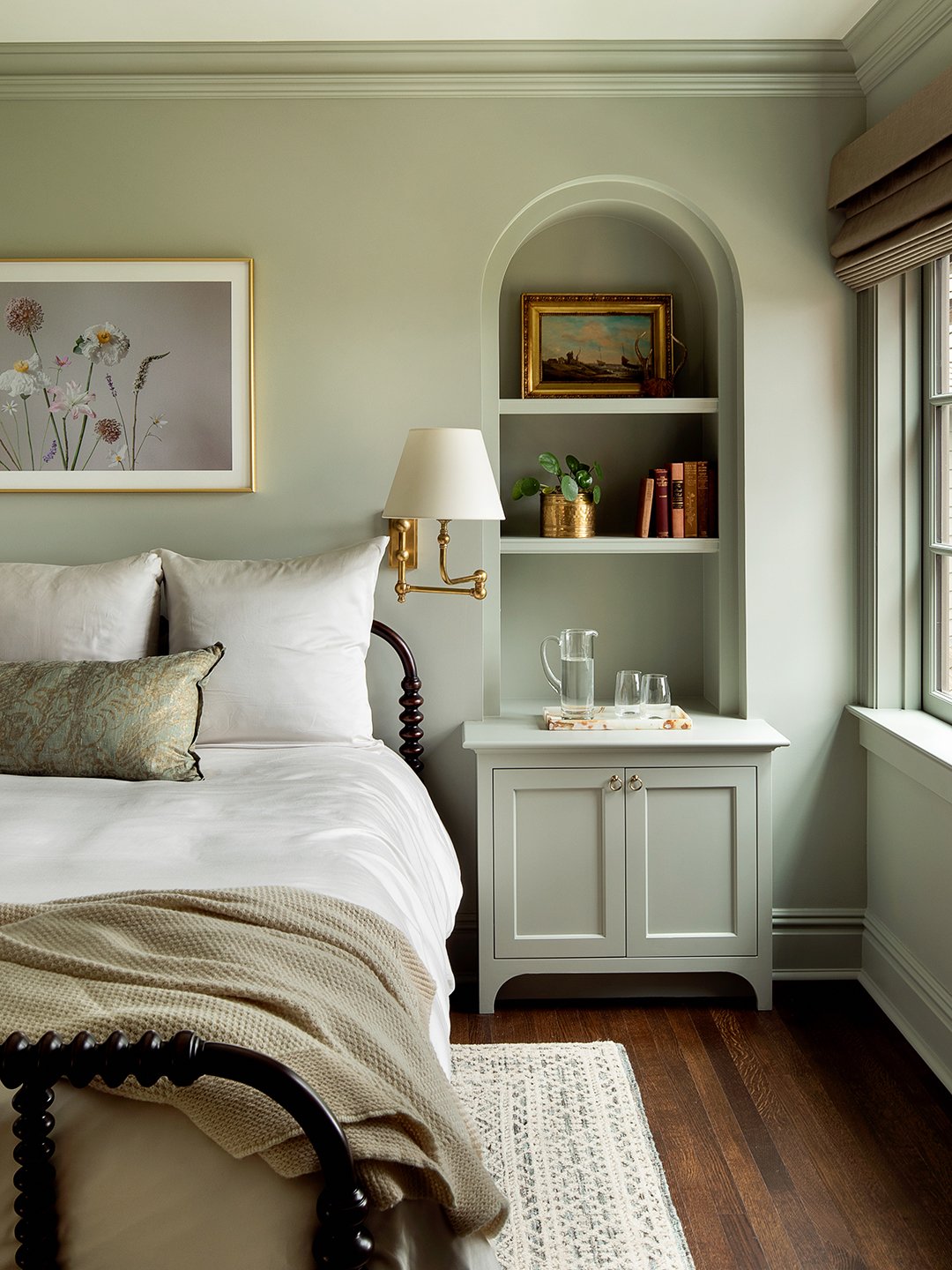light sage bedroom
