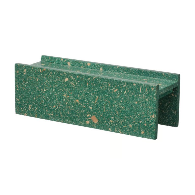 green recycled plastic spice rack