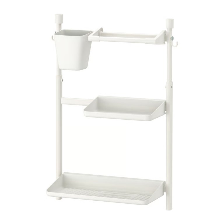 white counter organizer
