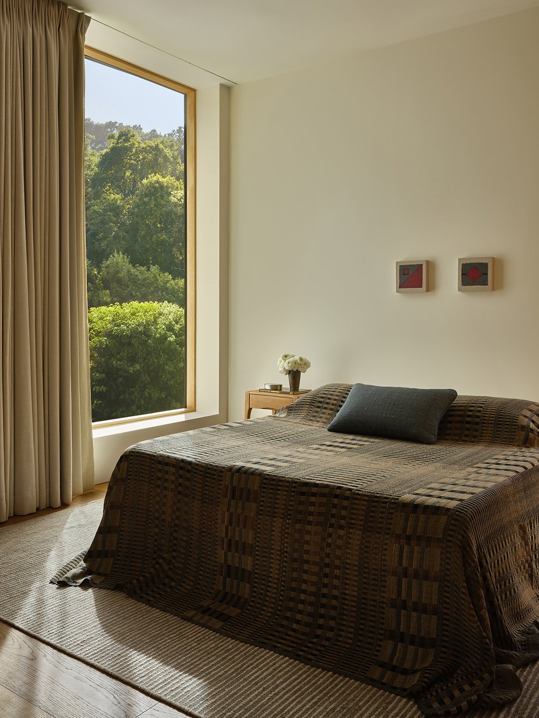 bedroom with large window