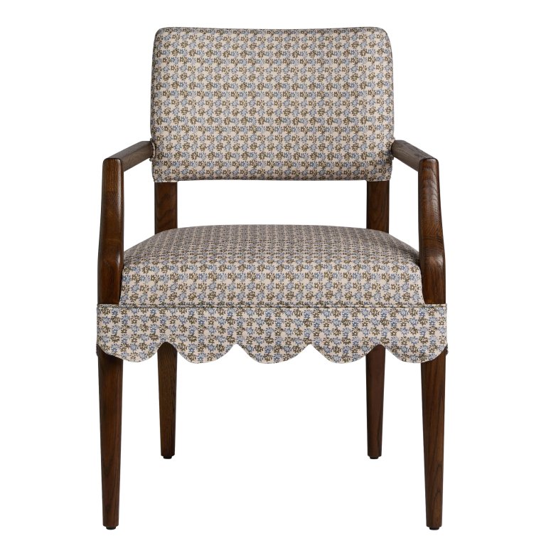 scalloped dining chair
