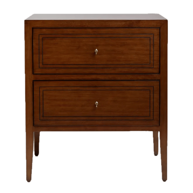 traditional wood nightstand