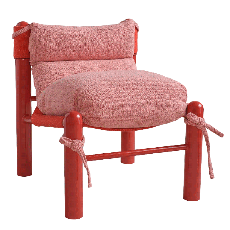 metal colorful lounge chair