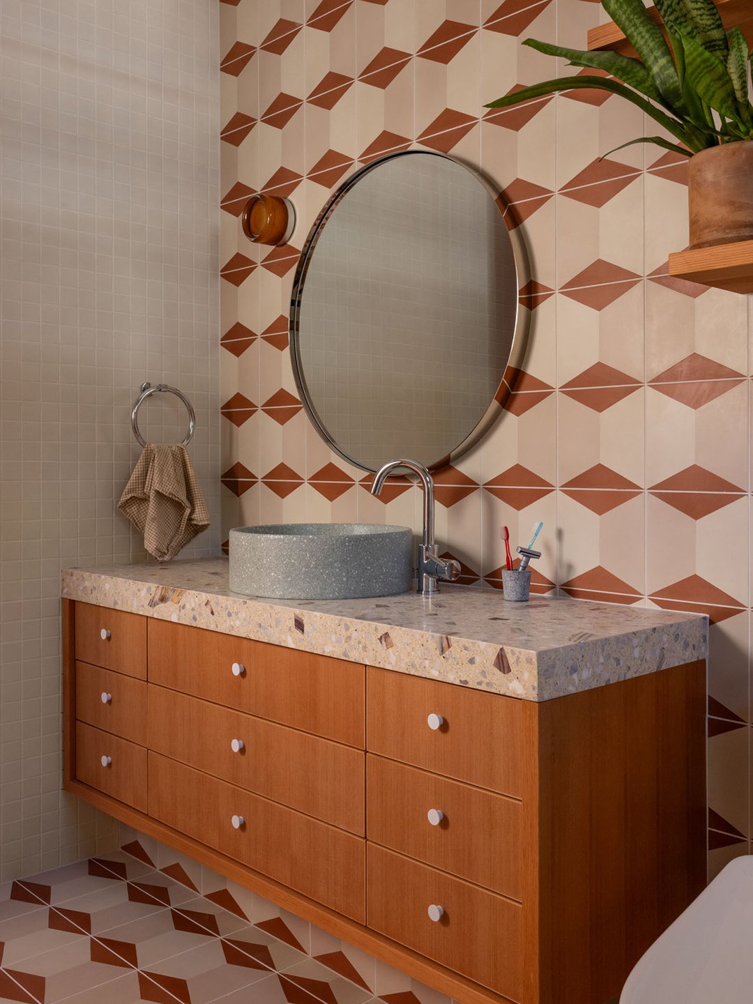 tiled bathroom
